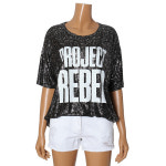 더틸버리 영문 프린트 박시 티셔츠 TTEG501004