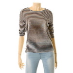 밸리걸 심플 스트라이프 티셔츠 839020