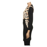 나이스클랍 프린트 배색 원피스 N134MSE008