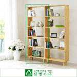 진영가구 스토리 원목 5단책장