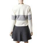 나이스클랍 배색 숏 가디건 N144KSL012