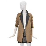 나이스클랍 카라 배색 루즈핏 자켓 N144MSF007