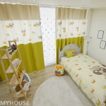 마이하우스 라쿤 키즈 3중암막커튼