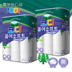 쌍용씨앤비 CODI 퓨어소프트 천연펄프 3겹 30롤