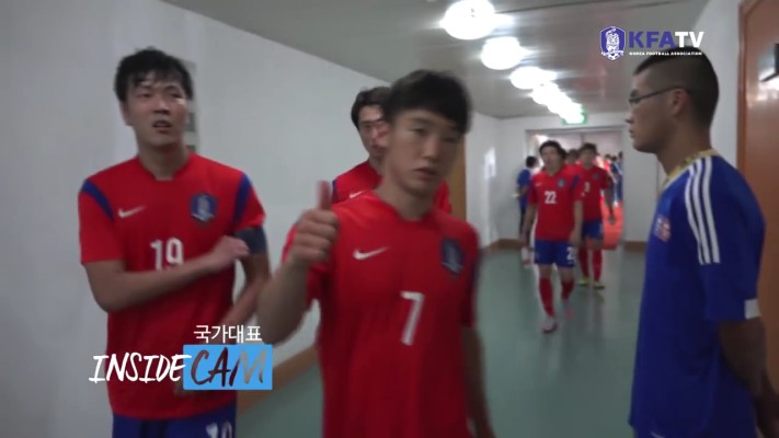 INSIDECAM 중국전 2-0 승리 후 드레싱룸 세리머니 | 동영상