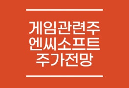 게임관련주 엔씨소프트 주식 : nc소프트 주가, 배당금, 전망