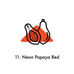 네온 파파야 레드 (Neon Papaya Red) 1단 괴불노리개 에어팟 버즈 자동차 키링 : 피베리숲