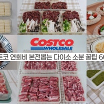 다이소로 끝내는 똑똑한 코스트코 식재료 보관법 | 코스트코 소불고기, 연어, 버터, 바질페스토, 후무스, 다진 마늘, 베이컨 냉동 소분 보관법