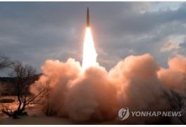합참 "북, 평양 일대서 동해상으로 탄도미사일 추정 1발 발사"