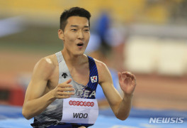 우상혁, 한국 선수 최초로 다이아몬드리그 우승 '2m33'