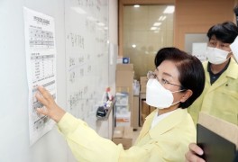 김미경 은평구청장, 코로나19 재유행 대비 대응체계 점검