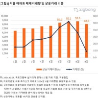 서울 아파트 상승거래 48.5%…4개월 만에 절반 이하로