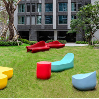 재밌고 신기한 벤치·조명, 서울 시내 민간 아파트에도 설치