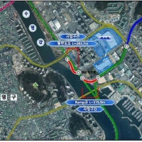 벡스코요금소~센텀시티지하차도 연결 램프교 거더 작업 완료