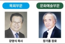 “선한 영향력 끼친…” 제3회 경남기독문화상에 강영식·장기홍·정영숙