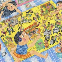 우리관리, 어린이 그림대회 800여점 출품…울산남부초 '박시현' 대상