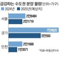 수도권에서만 4만가구 '뚝'