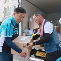 폭염 배송 체험한 김종훈 울산 동구청장 택배 노동자와 간담회