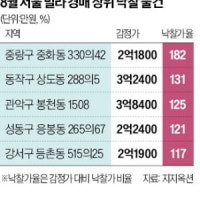'8·8 대책'으로 재개발 기대…서울 빌라 낙찰가율 '껑충'