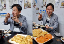“비 오는 날 전 꿀맛 ^^” 마포구청장 먹방 사진, 모조리 내렸다