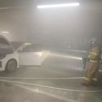 잇단 전기차 화재…김포 아파트 지하주차장서 불