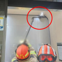 아파트 엘리베이터 천장에 뱀 ‘스르륵’…소방 포획 후 방생