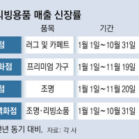 ‘올수리’ 대신 럭셔리 조명으로 집 꾸며… 명품 홈데코 매출 ‘쑥’