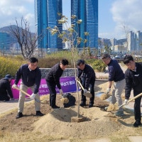 부산시설공단, 식목일맞이 묘목 식재