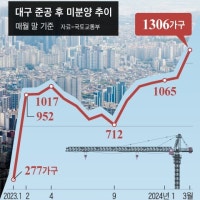 ‘악성 미분양’만 1306가구… ‘미분양 무덤’ 대구가 떨고 있다