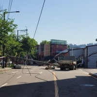 음주운전 트럭 전봇대 ‘쾅’…고양시 아파트 1000여세대 정전