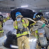 경기 평택 아파트 지하주차장 차량 화재...인명 피해 없어