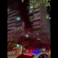 광주 남구에서 아파트 화재...주민들 긴급 대피