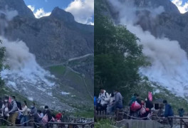 [영상] 백두산 대형 산사태 당시…관광객들 혼비백산