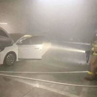 김포 아파트 지하주차장서 전기차 화재