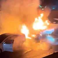 울산 아파트 주차장서 화재…차량 4대 피해