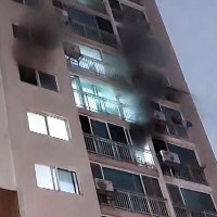 서울 구로구 아파트 화재…주민 80여 명 대피