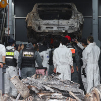 '전기차 화재' 아파트 관계자가 스프링클러 정지 버튼 작동