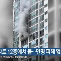 남구 아파트 12층에서 불…인명 피해 없어