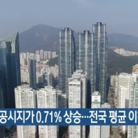 부산 개별공시지가 0.71% 상승…전국 평균 이하