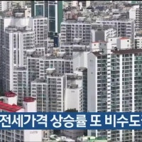 아파트 전세가격 상승률 또 비수도권 최고