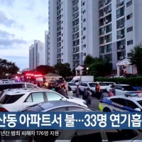 대구 용산동 아파트서 불…33명 연기흡입