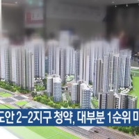 대전 도안 2-2지구 청약, 대부분 1순위 마감