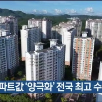 울산 아파트값 ‘양극화’ 전국 최고 수준