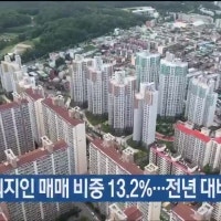 울산 아파트 외지인 매매 비중 13.2%…전년 대비 2%p↑