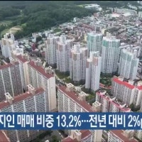 울산 아파트 외지인 매매 비중 13.2%…전년 대비 2%p↑
