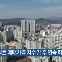 대구 아파트 매매가격 지수 71주 연속 하락