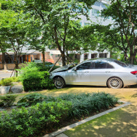 부산서 80대 여성 운전자 공원으로 돌진…인명피해 없어