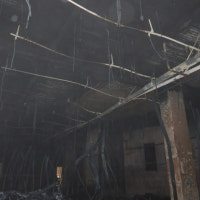 아파트 공사장 화재로 도심에 검은 연기…소방신고 91건