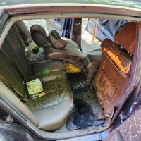 부산 북구 덕천동 아파트 단지서 차량 화재... 번개탄 발화 원인