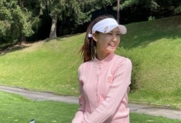 박연수 딸 송지아, '리틀 수지'의 위엄..골프장서 세젤예 포스